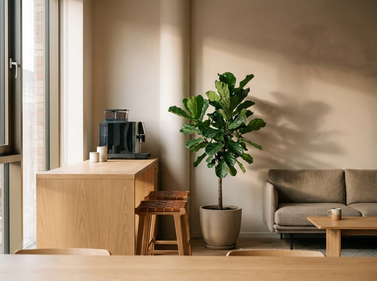 Gemeinsame Küche und Lounge im Bürokomplex